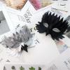 Masquerade Bird Mask,Funny Eagle Owl Eyes Mask Fancy Dress for Halloween Carnival Costume Party,Bird Cosplay Props (Silver) view 2