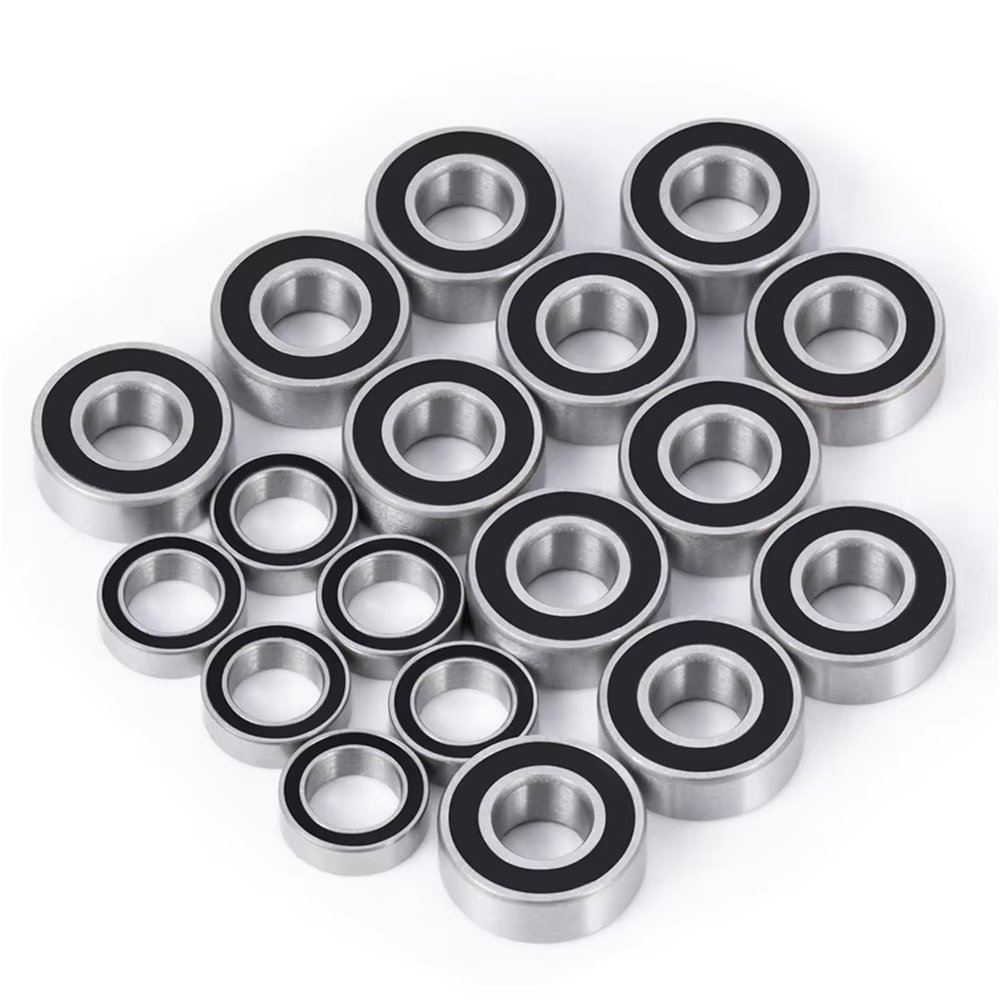Compatible with Tamiya M05 M06 for CR-X for Fiat for Lowride Upgrade Parts Accessories 18Pcs Sealed Bearings Set RC Car Accessories