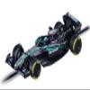 Carrera GO Slot Car 2006283  Mercedes-AMG F1 W14 E Performance G. Russell, No.63 (2025) 1:43 Scale Analog Vehicle view 1