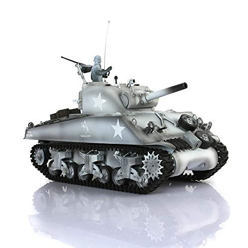 TOUCAN RC HOBBY 1/16 2.4G Henglong Snow 7.0 Plastic Version M4A3 Sherman RTR RC Tank Model 3898
