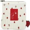 Nakajima Corporation SN Footprint Heart Quilted Pouch 221124-26 view 1