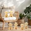 12 Pcs Mini Highland Cow Plush, 5.9 Inch Scottish Stuffed Animal Cattle Toys  Soft, Realistic Desk Decor, Birthday Woodland Party Favors (Yellow) view 3