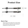 #45 Steel Drive Shaft CVD Upgrades for 1/10 Slash VXL 4X4, Rustler VXL 4X4, Stampede VXL 4X4, Hoss VXL 4X4 4WD, Traxxas Slash VXL 4X4, Stainless Front Rear Driveshaft Axles with Hex Hops up, Silver view 2