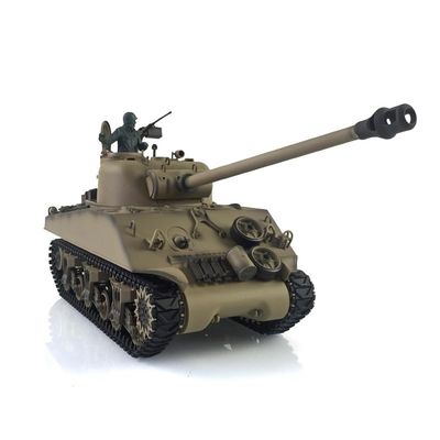 TOUCAN RC HOBBY 1/16 Henglong 2.4G 7.0 Plastic Version M4A3 Sherman RTR RC Tank Model 3898