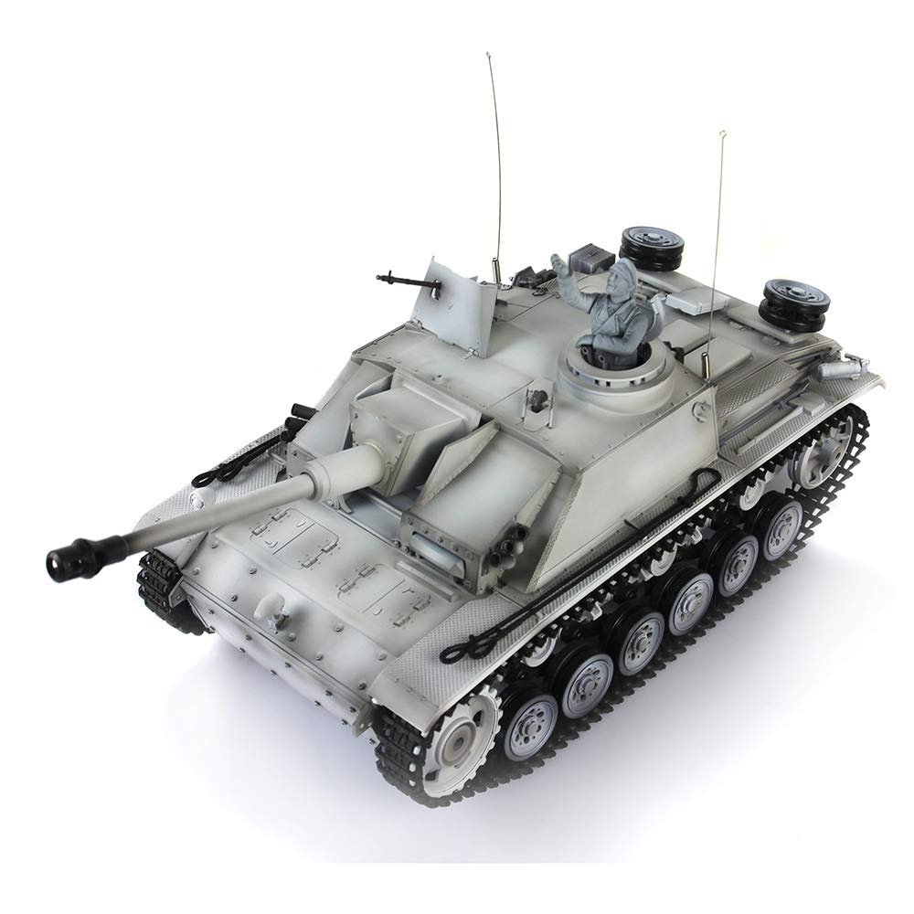 TOUCAN RC HOBBY 1/16 2.4G Henglong Snow 7.0 Plastic German Stug III RTR RC Tank Model 3868