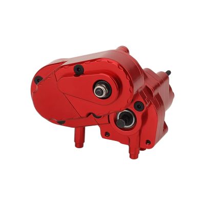 Rc Upgrade Parts For Axial For SCX10 II AXI03004 For Capra 1.9 For UTB 1/10 CNC Gearbox Dig Transmission Box Dig Gear RC Crawler Upgrade Parts(Red)