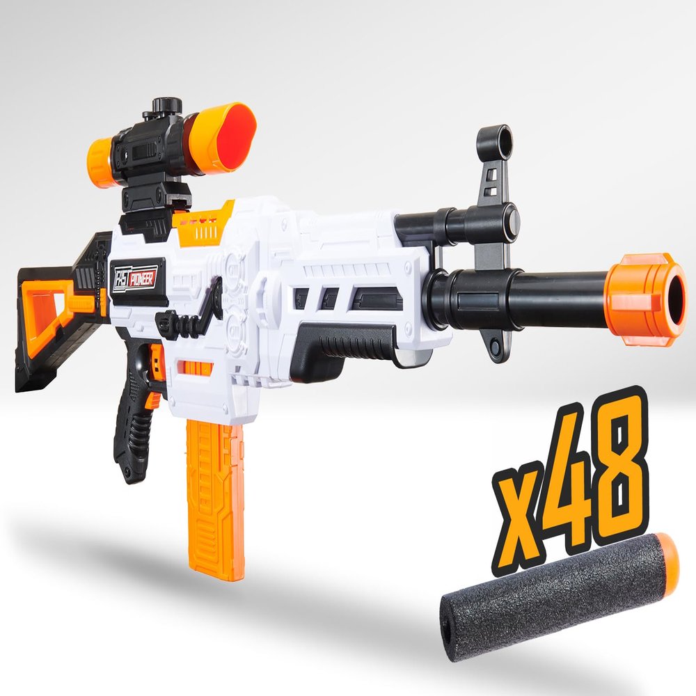 Fast DMR Electric Dart Blaster with 48 Foam Darts, Toys Guns