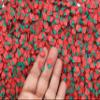 Larger Size Polymer Clay Strawberry Fruit Slice Sprinkles, Faux Fruit Slices, Nail Art Strawberry Sprinkles, Miniature Fake Fruit (Non Edible) (30g bag) view 1