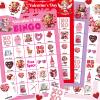 ceiba tree Valentines Day Bingo Cards 24 Players for Kids Adults School Classroom Gifts Fun Party Supplies Favors Games Family Large Group Activities view 1