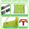 5 in 1 Toddler Swing Set Outdoor with Basketball Hoop,Soccer Goal,Multi-Functional Kids Swing Sets for Backyard,Indoor Baby Swing for Aged 6-36 Months,Light Yellow view 3