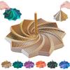 3D Expanded Sensory Fidget Star with Handle,Stress-Relief for Adults,Multi-Color Entertainment Pack for Mesmerizing Fun (Gold-Sliver, Large) view 1