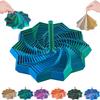 3D Expanded Sensory Fidget Star with Handle,Stress-Relief for Adults,Multi-Color Entertainment Pack for Mesmerizing Fun (Blue-Green, Medium) view 1