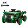 24V Kids Ride on Dump Truck with Electric Dump Bed, 2-Seater Electric Truck Car w/Remote Control, Shovel, Double Doors, 3 Speeds, Music, Horn, LED Lights for Kids-Green view 1