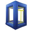 Dsmsseym Blue Inflatable Money Machine Booth, Oxford Cloth, 78.74x42.52x106.3in, for Events, Promotions, and Parties (Blower Not Included)