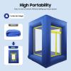 Dsmsseym Blue Inflatable Money Machine Booth, Oxford Cloth, 78.74x42.52x106.3in, for Events, Promotions, and Parties (Blower Not Included) view 3
