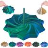 3D Expanded Sensory Fidget Star with Handle,Stress-Relief for Adults,Multi-Color Entertainment Pack for Mesmerizing Fun (Blue-Green, Large) view 1