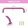 BiJun17 inch Metal Playground Handles,Monkey Bars Indoor Heavy Duty Ceiling Grab Bars for Indoor Outdoor Playgrounds Climbing Frames,Treehouses,and Wall ladders (Pink Set of 6) view 2