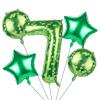 101.6cm/40in Green Pixel Number Balloon, Large Star & Round Shapes Foil Balloon for Boys Girls Kids Game Themed Birthday Party Decorations (Number 7) view 1