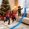 Flexible Race Track for Easter Kids 15 FtMonster Truck Tracks Track with 4 Die-Cast Cars & 8 Suction CupsFlex Track Compatible with Hot Wheels & 1:64 CarsPortable Rolls Up Race Tracks  3+ (Blue) view 3