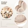 Kronabelle Wooden Display Box, Seashell Storage, Acrylic Panel Clam Shell Holder, Home and Office Decor, Efficient Storage Solution view 4