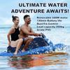 2025 Inflatable Motor Boat with 500W Underwater Scooter - 130 Min Runtime, 10 Speed Modes, 330lb Capacity, Dual Stabilizing Fins, Saltproof for Ocean & Pool Use view 3