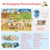 U-LEARNER Talking Pen + 20 Interactive Learning Posters for Toddlers 1-3 | Educational Toys for 3 4 5 6 Year Olds | Homeschool Essential for Preschool Learning Activities | Gifts for Boys & Girls view 4