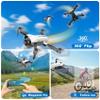 1080P Mini Drone with Camera, Drone for Beginners with Light, WiFi Transmission, One Key Start, Gestures Selfie, Waypoint Fly, 3D Flip, Headless Mode and App Control view 4