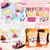 100 Pcs Western Cowgirl Plastic Cups, 12 Oz Pink Disco Cowgirl Plastic Clear Disposable Drinking Cups for Western Party Decoration Cowgirl Birthday Wedding Party Supplies view 3