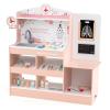 KOTEK Kids Doctor Play Set with 24 PCS Accessories, Wooden Medical Station with Eye Chart, ECG Monitor, X-Ray Film, Pretend Play Hospital Center for Toddlers, Toy Doctor Kit for Girls Boys (Pink) view 1