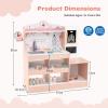 KOTEK Kids Doctor Play Set with 24 PCS Accessories, Wooden Medical Station with Eye Chart, ECG Monitor, X-Ray Film, Pretend Play Hospital Center for Toddlers, Toy Doctor Kit for Girls Boys (Pink) view 3