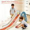 Gearvibe Flexible Race Track for Kids 15 FtMonster Truck Tracks Track with 4 Die-Cast Cars &8 Suction CupsFlex Track Compatible with Hot Wheels & 1:64 CarsPortable Rolls Up Race Tracks 3+ (Orange) view 2