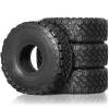 Rc Car Wheel Rim Tire for Axial SCX10 for Pro for Capra for Traxs TRX4 D90 for Redcat 1/10 RC Crawler Car 4PCS 116Mm 1.9 Inch Rubber Tire Wheel Tyre view 2
