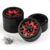 Rc Car Wheel Rim Tire for Axial for SCX10 90046 AXI03007 TRX4 VS4-10 Redcat 8 4Pcs CNC Aluminum Alloy 1.9 Beadlock Wheel Rim for 1/10 RC Crawler Car(Red) view 2