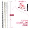 SWANUCKY 150 Pcs New Year Beads, 33-Inch Gold Silver Black Plastic Bead Necklace Bulk, Suitable for Party Favors, Festive Decorations, Parade Throws, Christmas and Carnival view 3