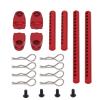 Parts For Tamiya For TT02 For TT-02 Metal Assembled Body Post Mounts Car Shell With R Clips Fixing Column Part Model RC Upgrade Parts(Red) view 1