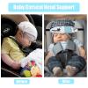3 Pcs Baby Head Support for Car Seat Stroller Seat Neck Relief Head Band Straps Headrest for Toddler Kids Children Child Baby Infant Sleeping Traveling(White and Grey) view 2