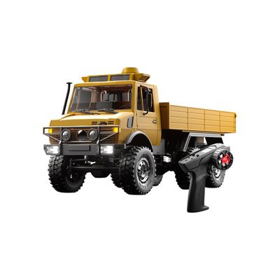 1/18 RC Truck, 2.4G Full-Proportional 6WD Pickup RC Off-Road Car All-Terrain RC Rock Crawler, 15KM/H Remote Control Transport Truck Vehicle Model Gift for Adults -RTR