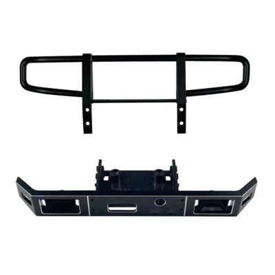 AQWBTYD Rc Car Bumper Compatible with LDRC LD-P06 for Unimog 1/12 RC Truck Car Upgrades Parts Accessories Metal Front Bumper