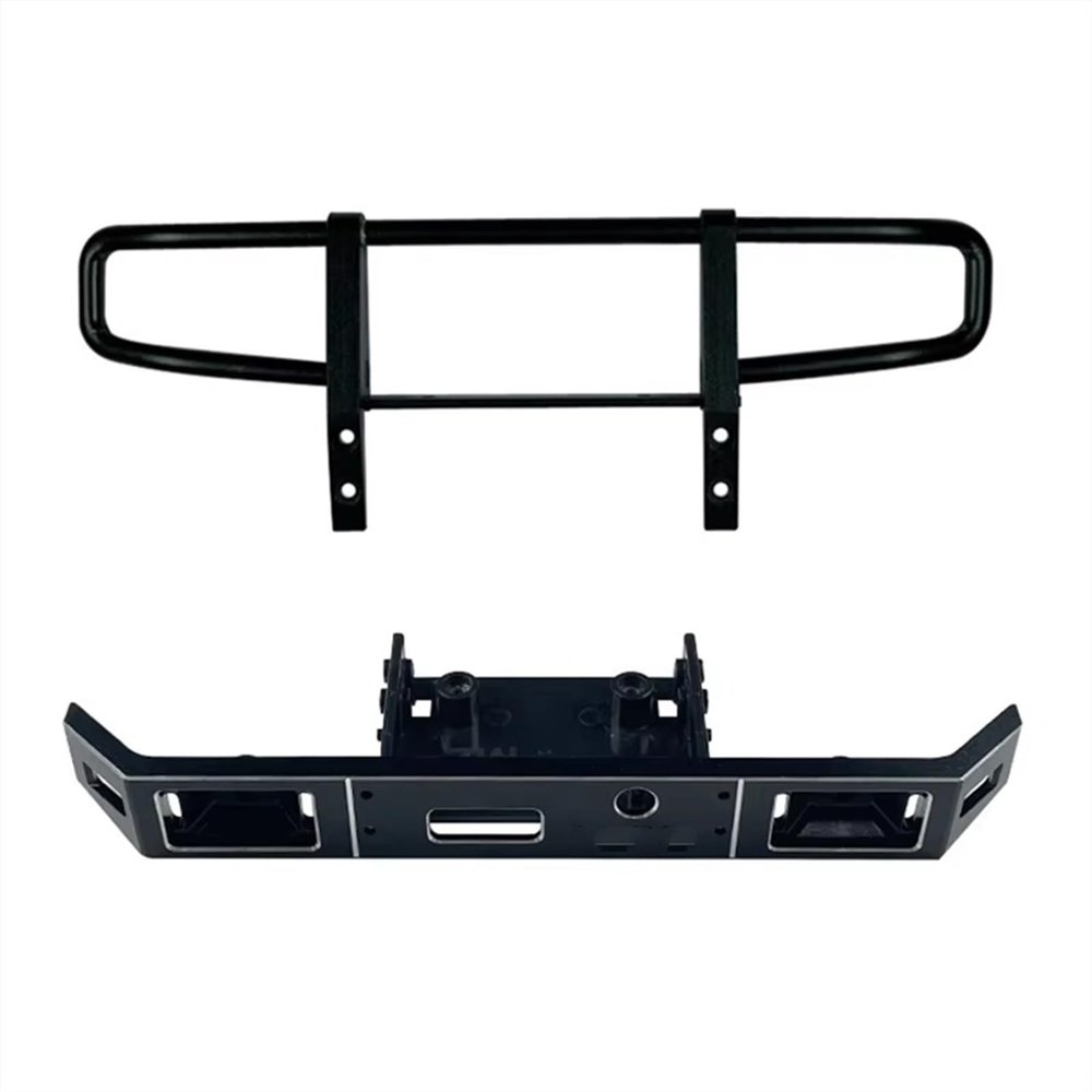 AQWBTYD Rc Car Bumper Compatible with LDRC LD-P06 for Unimog 1/12 RC Truck Car Upgrades Parts Accessories Metal Front Bumper