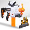Electric Automatic Toy with Scope Fast Bang Fusion Cutter Electric Dart Blaster with 24 Foam Darts, Toys Guns Youth Adult, Birthday Xmas Gifts for 14+ / Adults 18+ view 2