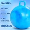 Hopper Ball for Kids Adults & Teens, 28 Inch Clouds Bouncy Ball with Handle, Sit On Hippity Hop Exercise with Air Pump, Jumping Hopping Toys Active Play for Family Activities Indoor Outdoor Fun Races view 2