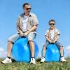 Hopper Ball for Kids Adults & Teens, 28 Inch Clouds Bouncy Ball with Handle, Sit On Hippity Hop Exercise with Air Pump, Jumping Hopping Toys Active Play for Family Activities Indoor Outdoor Fun Races view 3