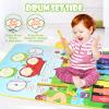 Baby Musical Play Mat,Early Educational 3 in 1 Floor Piano Drum Animal Play Blanket Montessori Sensory Musical Learning Toys,Baby 1-3 Birthday (Green Farm Pattern-35.4"*27.5 ") view 3