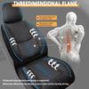 VIUDMEK Full Set Car Seat Covers for Volkswagen Touareg 2 2008-2009 Leather Seat Covers Waterproof Front Seats&Rear Car Seat Protectors Breathable Seat Cover Black&Blue view 4