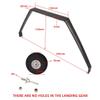 Model Aircraft Carbon Fiber Landing Gear Assembly for Extra 260 Series 30E 50E 70E Carbon Fiber Landing Gear Wheel Bearing Set (50E) view 2