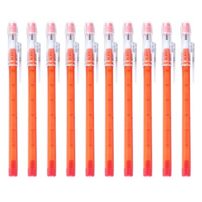Altriapendragon 10Pcs Stackable Push, Fun Pencils With Eraser Stacking Point Leads Translucent Multiple Point Stackable Pencil Not Sharpening.