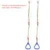 1 Pair Adjustable Plastic Children Gym Rings with Rope Fitness Exercise Hanging Rings (Blue) view 2