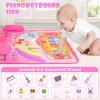 Baby Musical Play Mat,Early Educational 3 in 1 Floor Piano Drum Animal Touch 31.5"*19.6 " Play Blanket Montessori Sensory Musical Learning Toys,Baby Birthday (Pink Rabbit) view 2