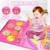 Baby Musical Play Mat,Early Educational 3 in 1 Floor Piano Drum Animal Touch 31.5"*19.6 " Play Blanket Montessori Sensory Musical Learning Toys,Baby Birthday (Pink Rabbit) view 3