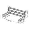Rc Car Bumper Compatible with TRX4 for LCG for SCX10 90046 D90 TF2 CC01 for Capra 1/10 RC Crawler Part Front Bumper Upgrade Parts(Black) view 3